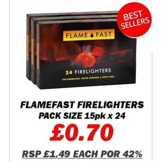 Flamefast firelighters 