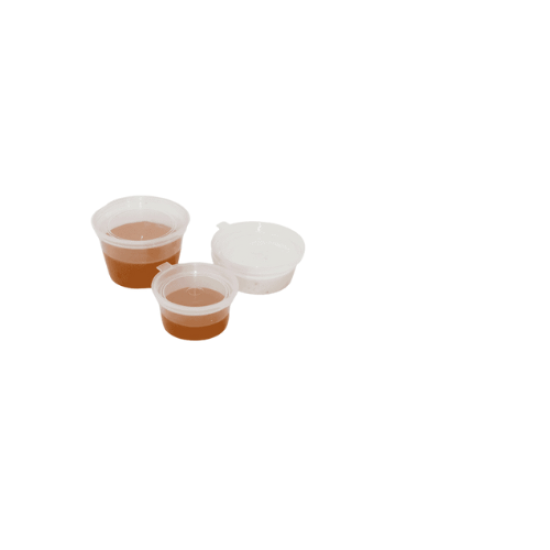 Sauce Cups with Hinged Lids
